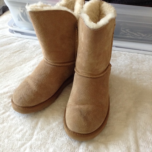 LAM TAN SHEEP LEATHER BOOTIES 6.5/7 - Picture 1 of 8